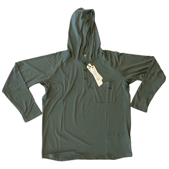 SKINNY WATER CULTURE - SWC - Hawksbill Hoodie  in Green (Rare Color) - Picture 9 of 16